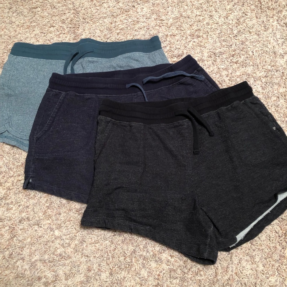 Lot of 3 Pact Organic Drawstring Shorts (XL)